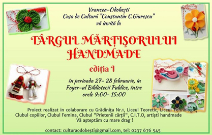 Targul Martisorului handmade la Odobesti