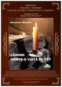 Afis Lansare Carte Nicolae Mazilu
