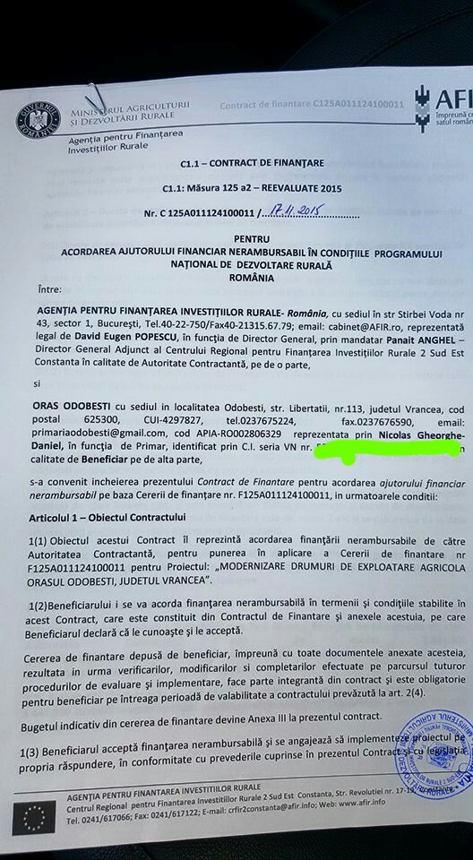 Primarul Nicolaș a obținut 1 milion de euro pentru modernizarea drumurilor