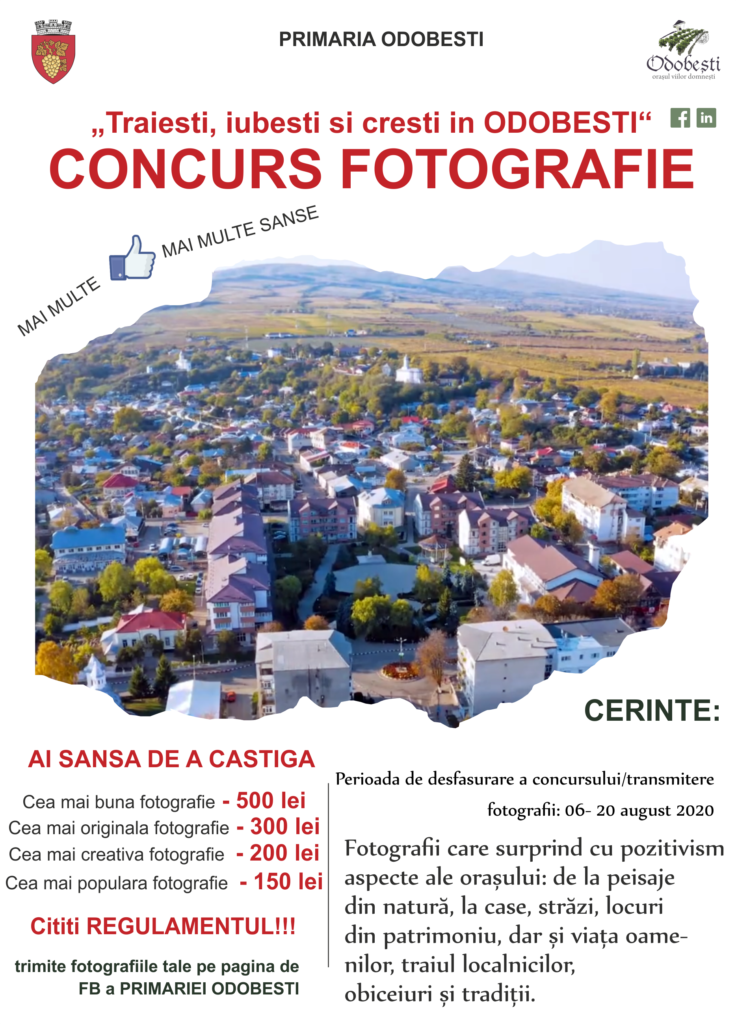 Concurs fotografie „Traiesti, iubesti si cresti in ODOBESTI“