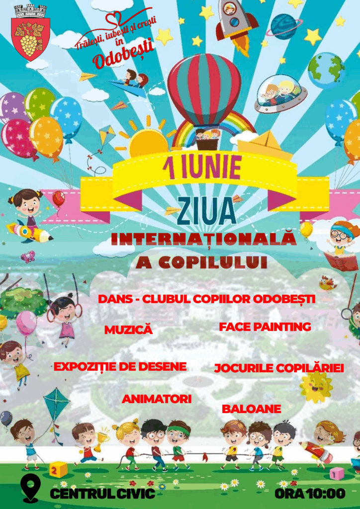 🎈 1 Iunie – Ziua Copilului sărbătorită în Centrul Civic