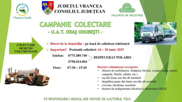 Campanie de Colectare în Orașul Odobești – Iunie 2025