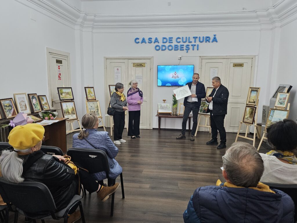 Vernisajul expoziției de pictură a doamnei Ana Zăbrăuțeanu