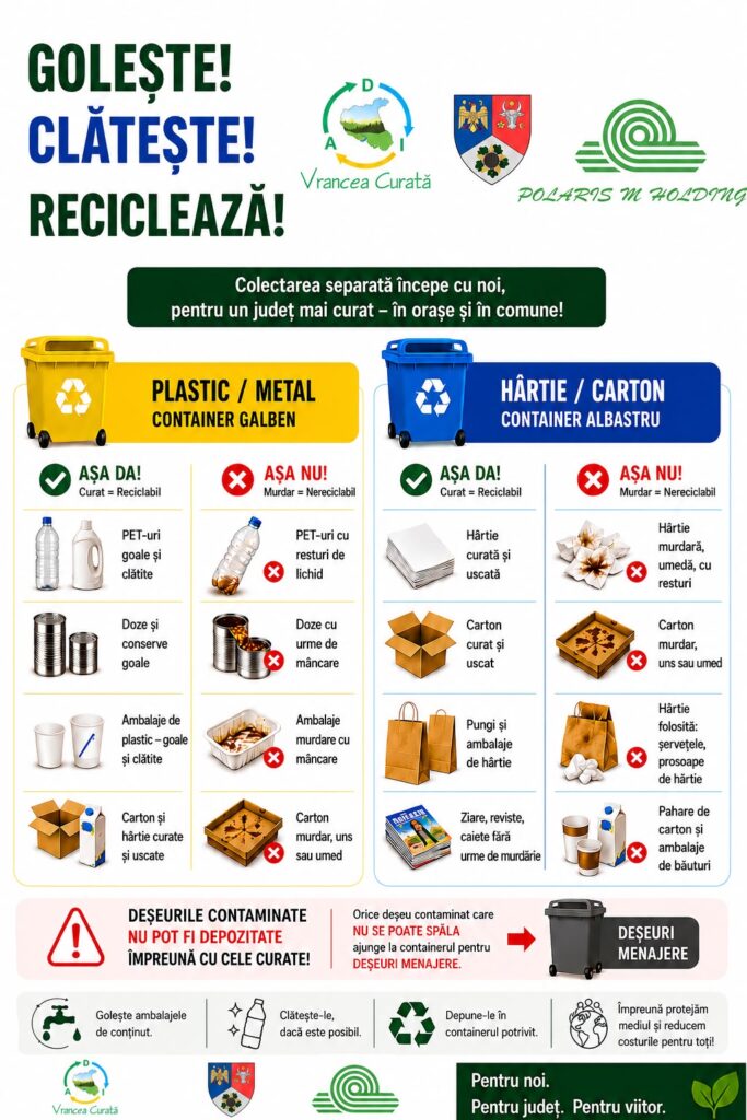 Golește! Clătește! Reciclează! – Un gest simplu pentru un mediu mai curat